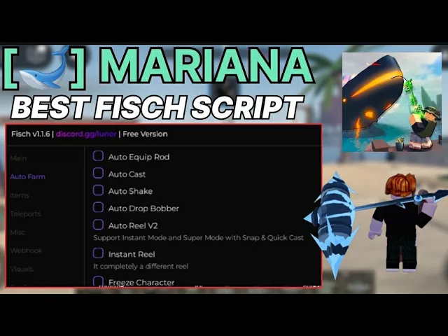 [UPD🐋] Roblox FISCH Script | Fastest Auto Farm, Instant Catch, Auto Bait + DUPE! *NO KEY*